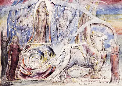 Beatrice Addressing Dante from the Car William Blake
